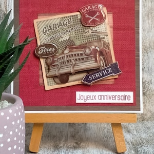 Carte d'anniversaire en 3D pour H / F