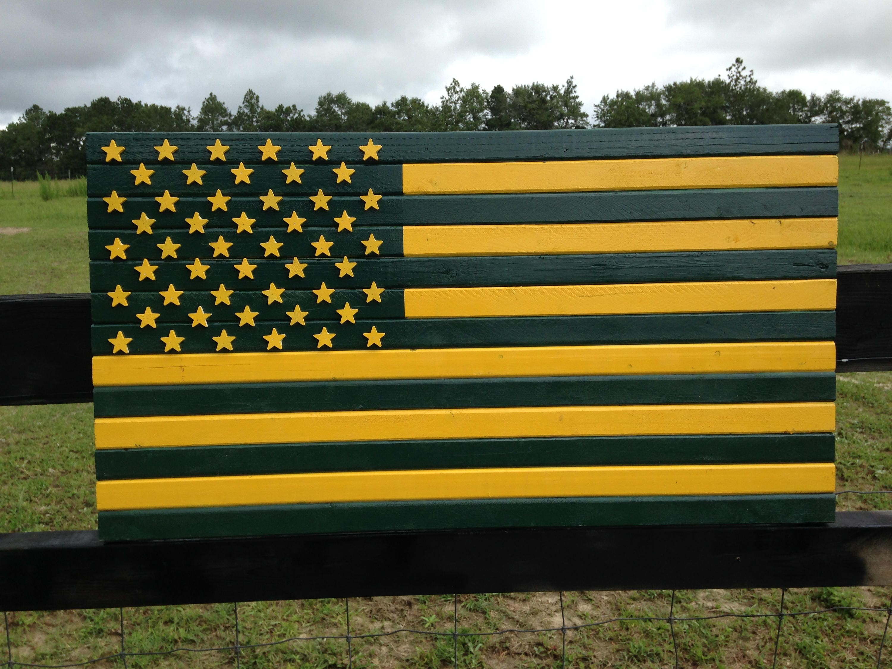 19x36Custom Green Bay packer flag Etsy