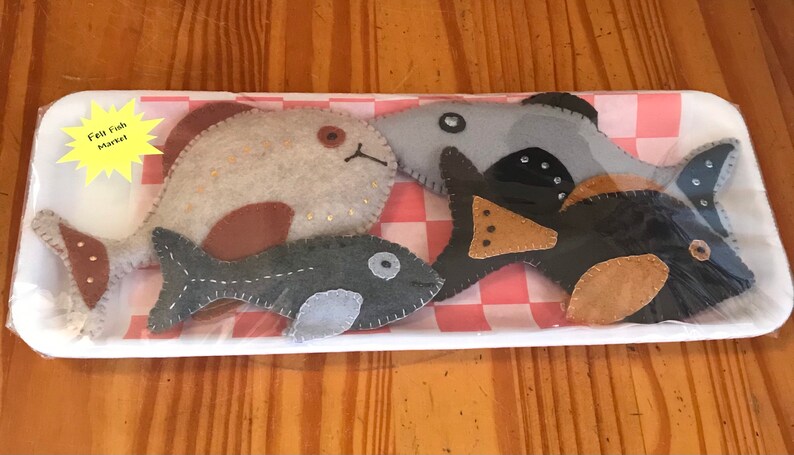 Felt play fish set
