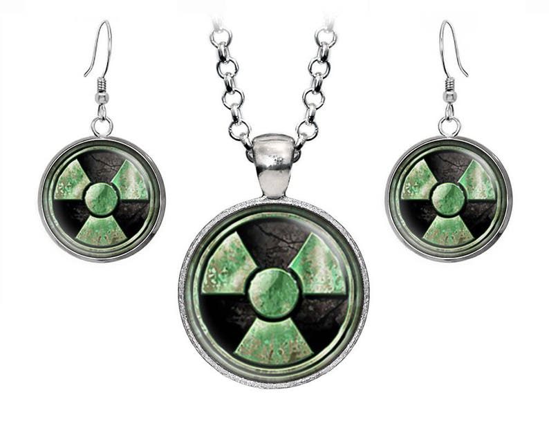 Incredible Hulk Radiation Necklace Iron Man Ironman Pendant Set Marvel Captain America Shield Superhero Jewelry Avengers Earrings