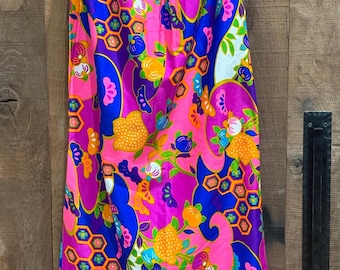Bold floral 1960’s vintage skirt
