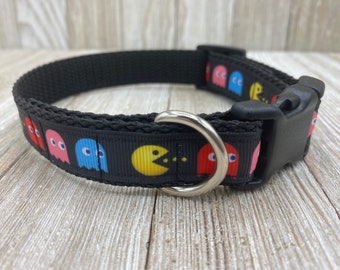 Video Game Dog Collar, Retro Arcade Pet Collar