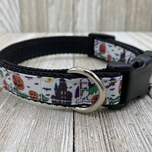 Halloween Dog Collar, Autumn, Fall Collar, Vampire Collar, Pumpkin, Costume Collar, Beagle Cartoon Collar, Festive, New Puppy, Dog Mom Gift