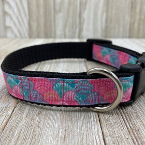 Seashell Dog Collar, Beach Collar, Dog Mom Gift, Pink Dog Collar, Lilly Inspired, Nautical Dog Collar, Seashell Collar, New Puppy, Dog Gift