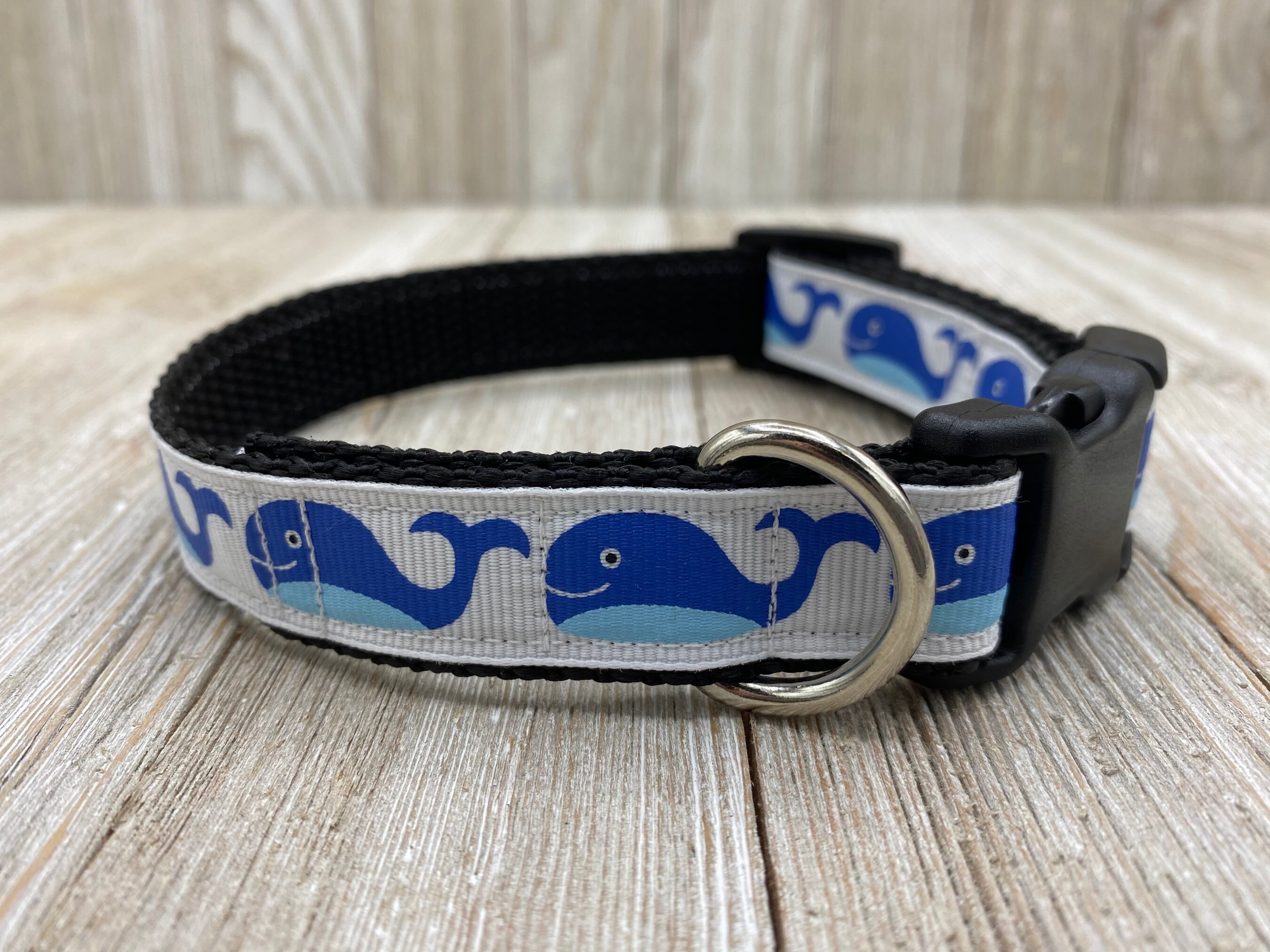 Whale Dog Collar Beach Collar Dog Mom Gift Blue White | Etsy