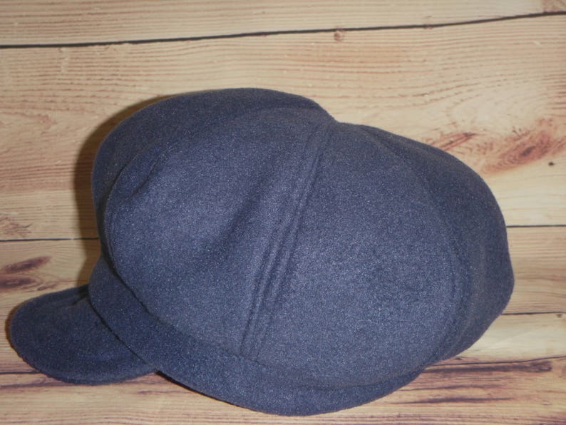 Snow Hat Blue Newsboy Blue Hat Newsboy Hat Apple Hat Fleece Hat Slouchy Newsboy Ski Hat Winter Hat Womans Hat Bakerboy Hat
