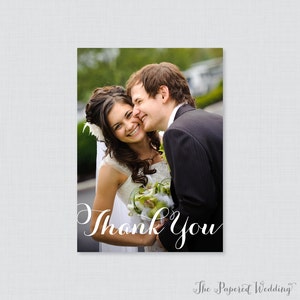 Printable OR Printed Wedding Thank You Cards Photo Thank You Cards for Wedding Personalized Thank You Cards, Custom Thank You Cards 0003 image 1