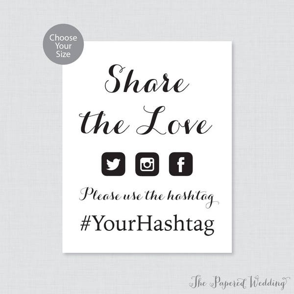 Wedding Hashtag - Etsy