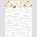 Printable Wedding Mad Libs With Ivory and Blush Pink Flowers - Pink ...