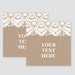 EDITABLE Wedding Tags Printable Burlap and Lace Wedding | Etsy