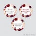 EDITABLE Wedding Tags Printable Marsala Floral Wedding Labels, Rustic ...