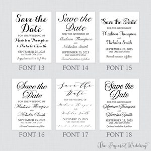 Printable OR Printed Save the Date Postcards With Custom Colors and ...