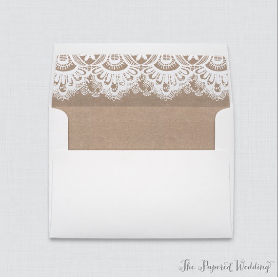 A7 Envelope Liners Gold Flowers Square Flap (set of 10) Marketplace  Envelope Liners by undefined