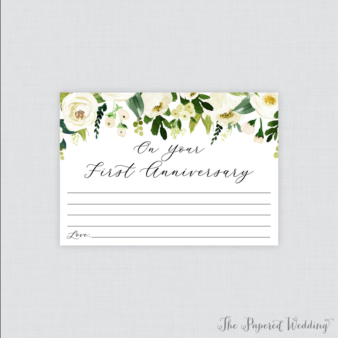 Printable Wedding Time Capsule Activity White Floral Advice | Etsy