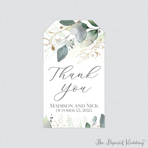 Printable OR Printed Green and Gold Stickers With Monogram - Etsy
