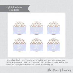 EDITABLE Wedding Tags - Printable Burlap and Lace Wedding Labels ...