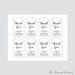 Printable OR Printed Wedding Favor Gift Tags Black and White - Etsy