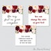 EDITABLE Wedding Tags Printable Marsala Floral Wedding Labels, Rustic ...