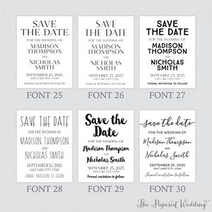 Printable OR Printed Save the Date Postcards With Custom Colors and ...