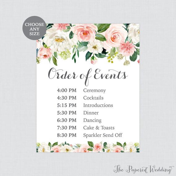 ¿qué es una orden de eventos (beo)? [+ plantilla... Plantilla De Orden De Eventos Para La Recepción De Bodas Itinerario