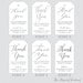Printable OR Printed Wedding Favor Tags With Custom Colors and Fonts ...