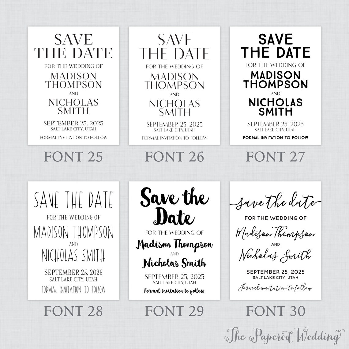 Printable OR Printed Save the Date Cards Wedding Save the - Etsy
