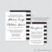 Printable Black And White Wedding Cards