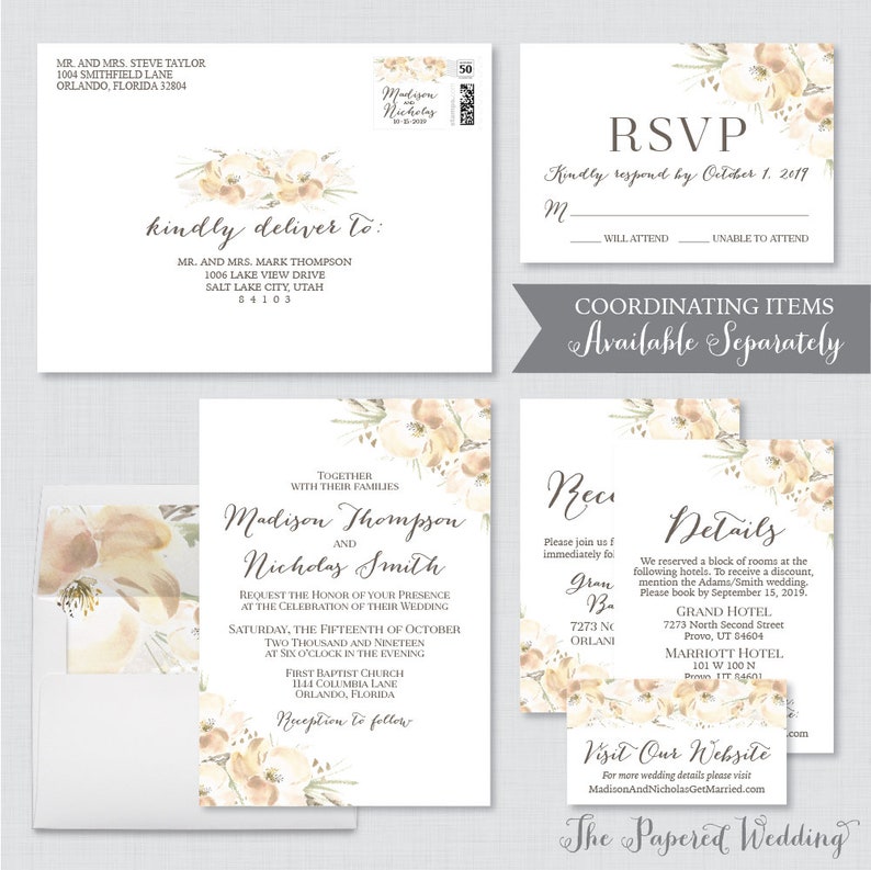Photo Save the Date Magnets Personalized 0014 Rustic Floral Photo Save our Date Magnets for Wedding White Save the Date Fridge Magnets