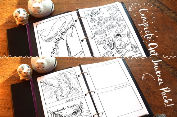 Printable Art Journal Planner Calendar Complete Pack 8 5 X 5 5 Or Booklet Printable Art Journal Planner Calendar Complete Pack 8 5 X 5 5 Or Booklet