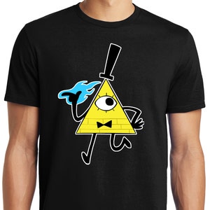 PubliciTeeZ Gravity Falls Bill Cipher Walking Adult T-Shirt Big and Tall Sizes Available