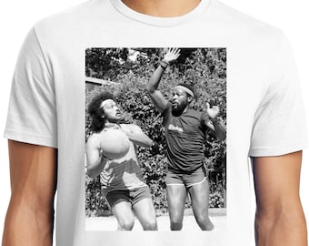 Big Guys Rule Big and Tall Jesse Jackson Marvin Gaye Basketball Photo T Shirt