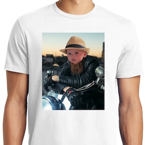 Big Guys Rule Big and Tall Bearded Biker Baby T-Shirt