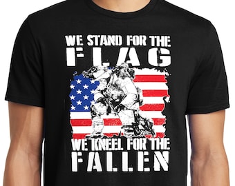 Big Guys Rule Funny Big and Tall Patriotic We Stand for the Flag T