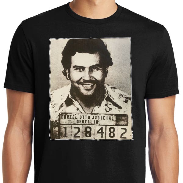 PubliciTeeZ Big and Tall King Size Pablo Escobar Mugshot T-Shirt