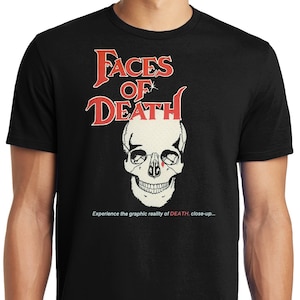 PubliciTeeZ Big and Tall Faces of Death Classic Horror Movie T-Shirt
