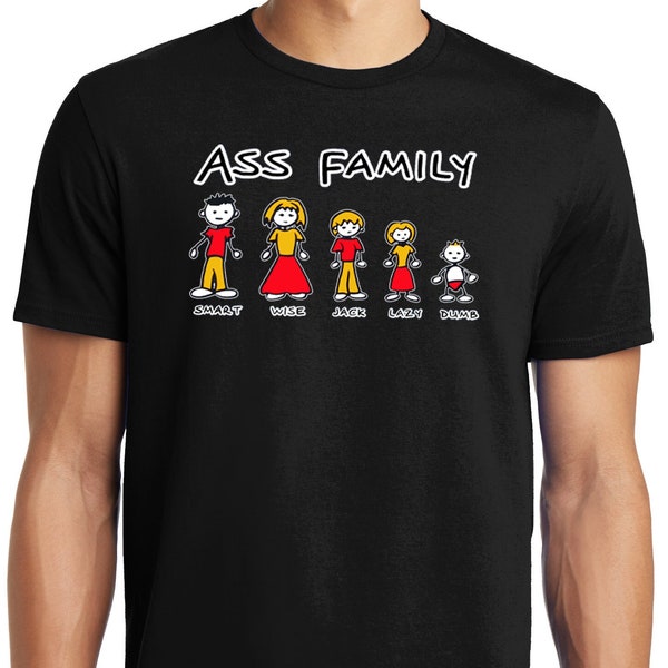 Big Guys Rule Funny Big and Tall Ass Family Smart, Wise, Jack, Lazy, and Dumb Ass T-Shirt