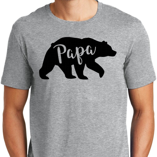 Big Guys Rule Big and Tall King Size Funny Papa Bear Father's Day T-Shirt