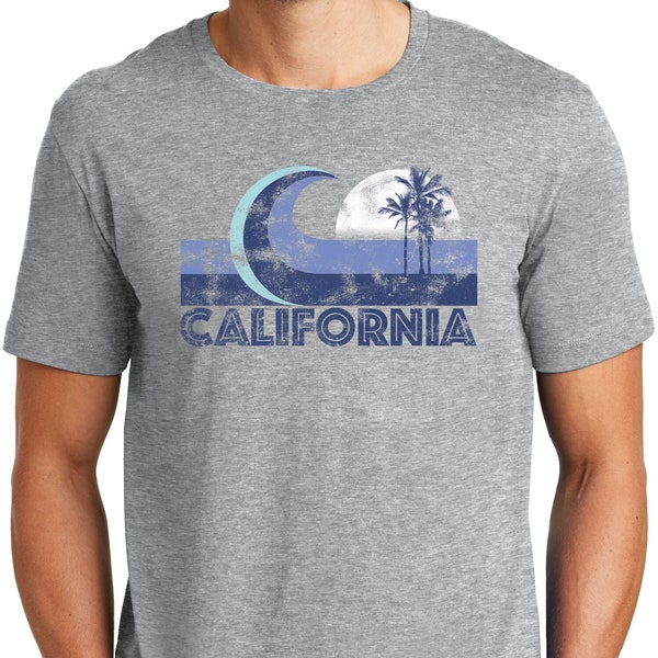 PubliciTeeZ Big and Tall California Big Wave Surf T Shirt