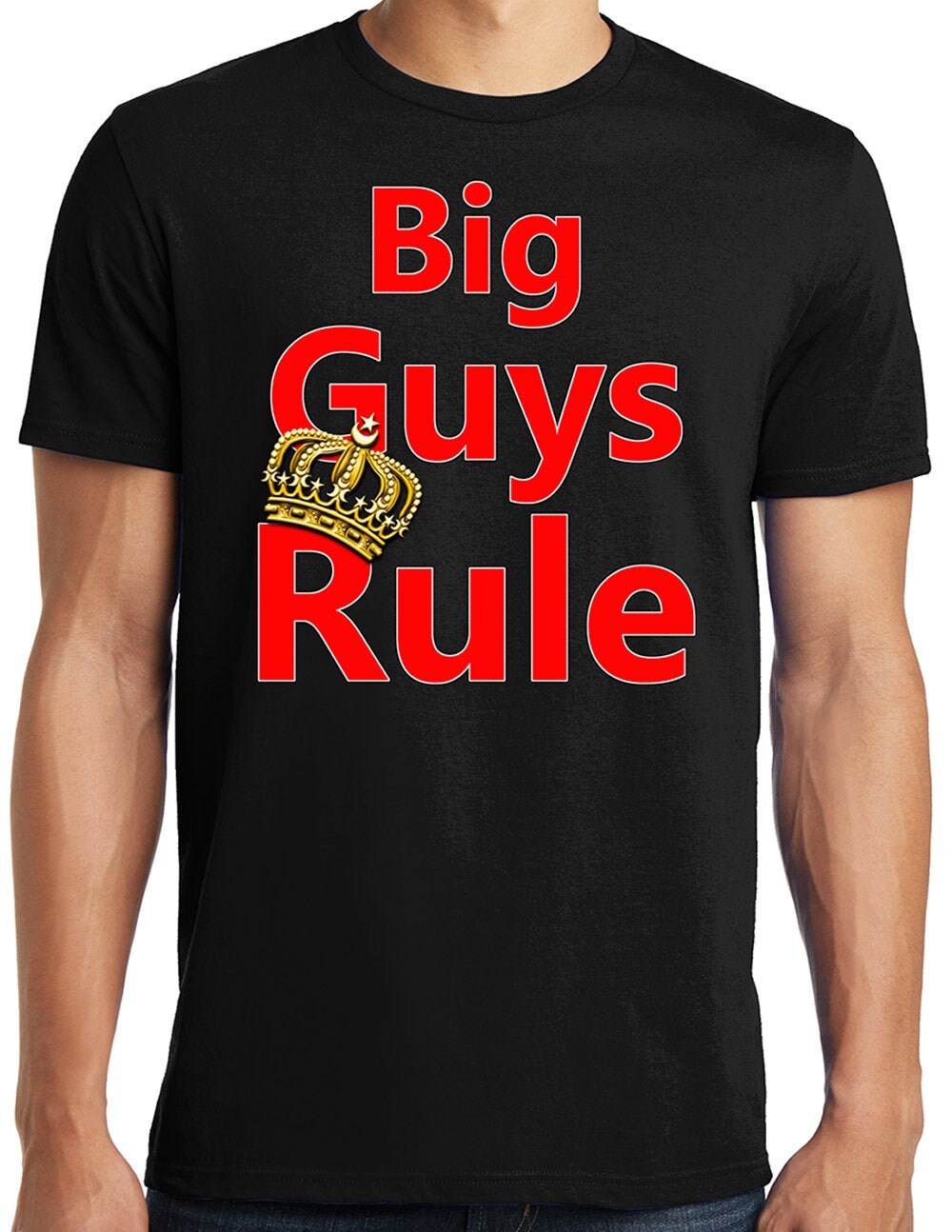 Big Guys Rule Logo Big and Tall King Size T-Shirt