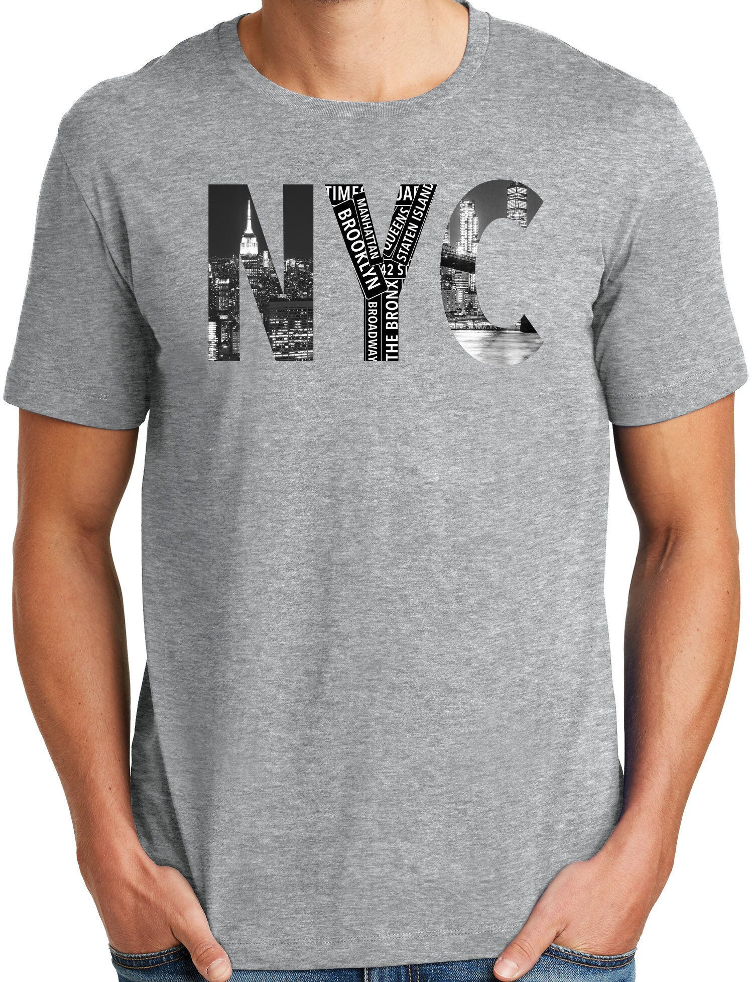 Publiciteez Big and Tall NYC City Photo T Shirt | Etsy