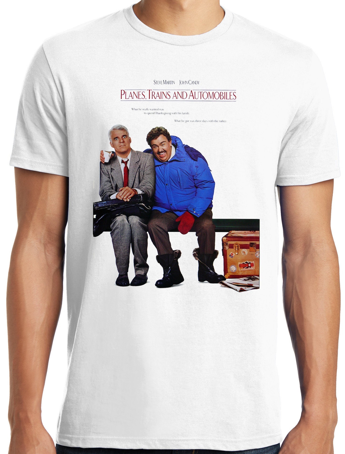 Big Guys Rule Big and Tall Planes, Trains and Automobiles Movie Poster T Shirt