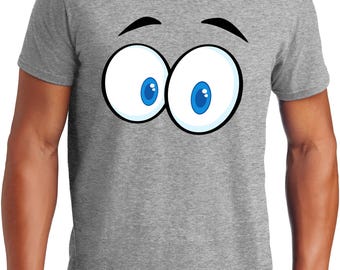 Big Guys Rule Big und Tall King Size Lustiges Cartoon Augen T-Shirt