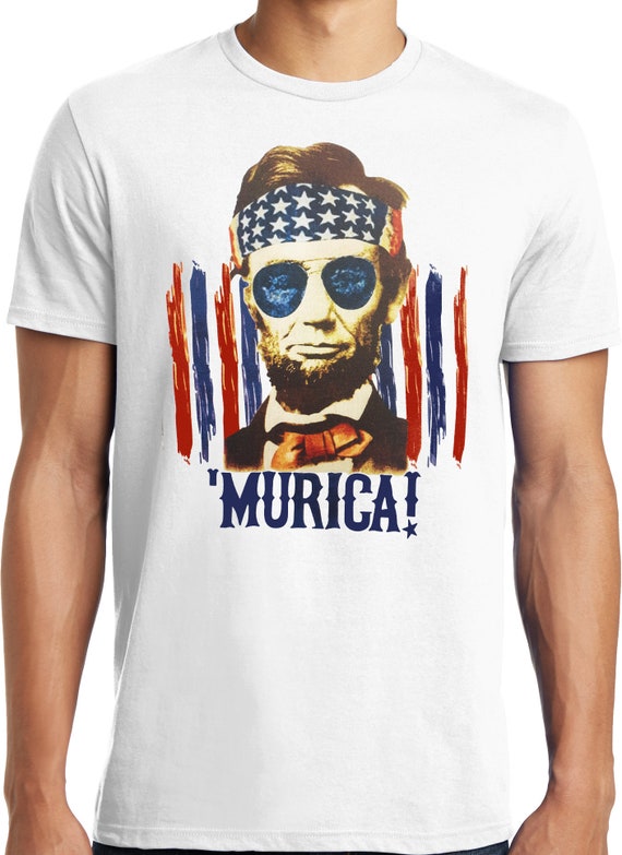 Abe Lincoln T Shirt Abraham Lincoln Portrait With Sunglasses Abe Lincoln T Shirt Abraham Lincoln Portrait With Sunglasses