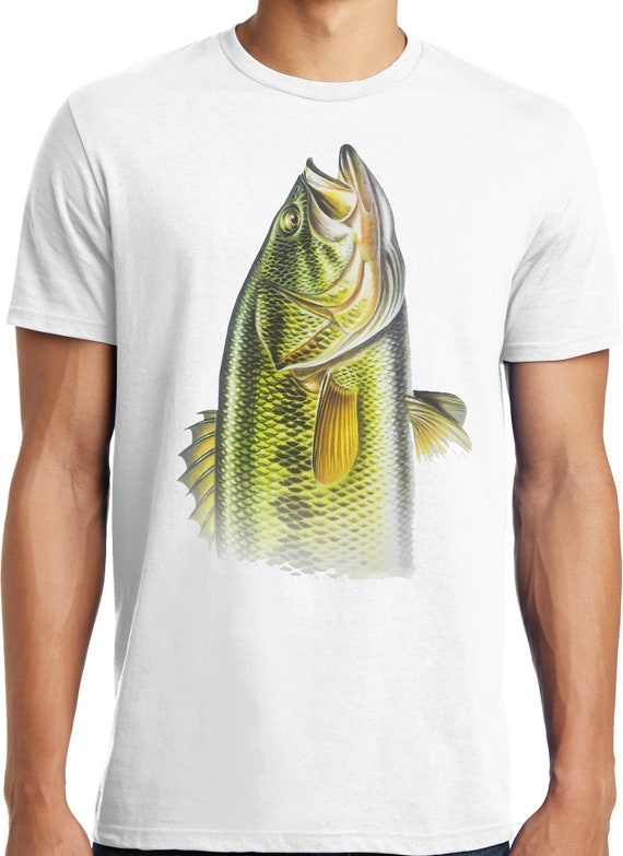 Publiciteez Big and Tall Huge Bass Fishing T-Shirt