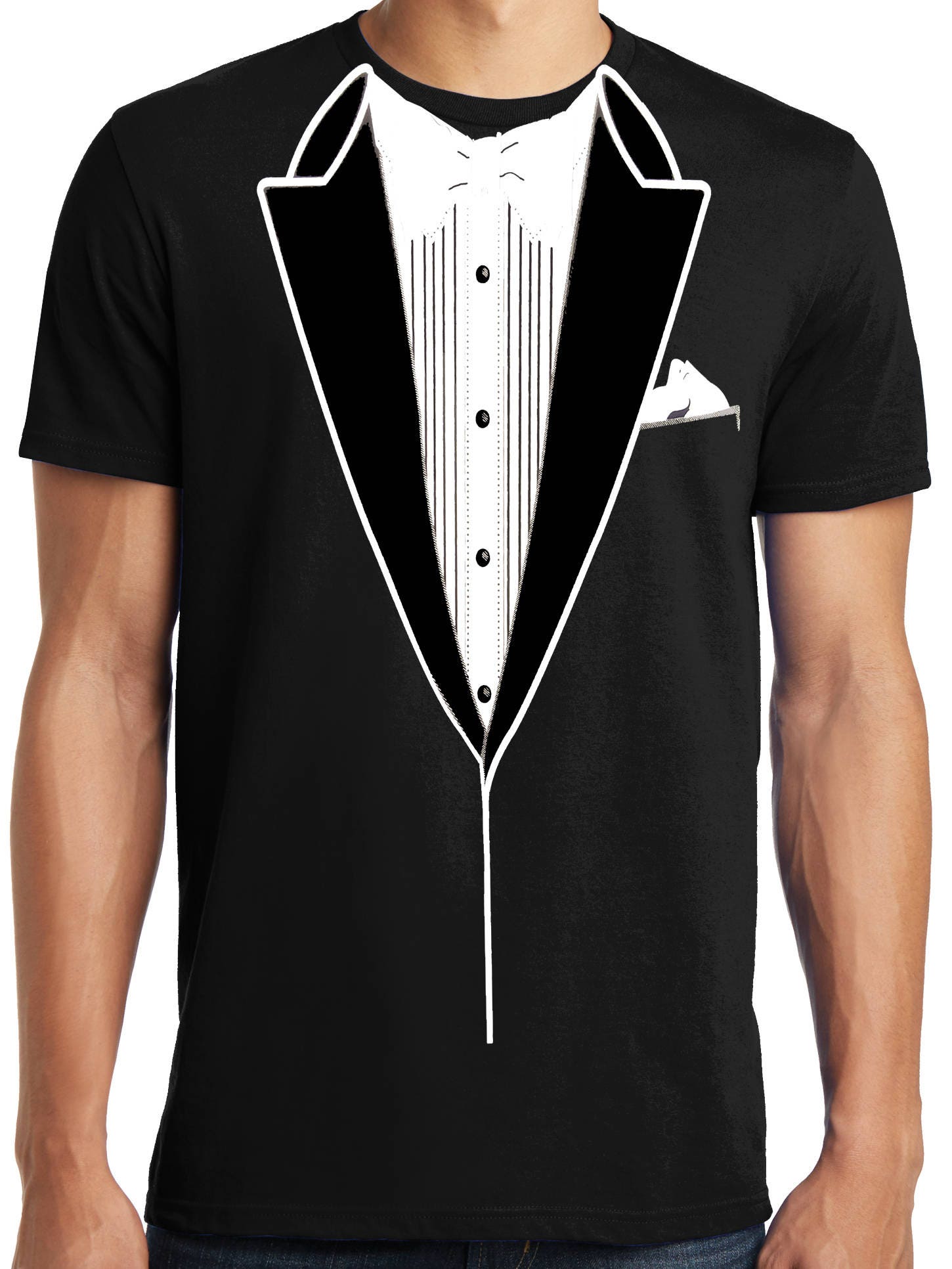 Tall King Size Classic Funny Tuxedo T-Shirt