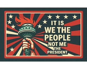 We The People – Not Me the President-Anti Trump-Car/Refrigerator Magnet