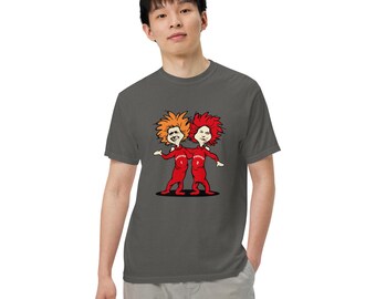 Fascist 1 Fascist 2 Political T-Shirt, Trump Musk Parody Tee, Anti Authoritarian Shirt, Political Satire, Garment Dyed Unisex Tee