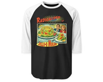 Retro Jello-O Mold Raglan Shirt – 1950s Comic Parody Tee