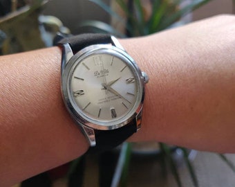 De Ville  Watch --- Vintage 17mm Silver tone De Ville 21 Jewels Selfwinding Wrist Watch