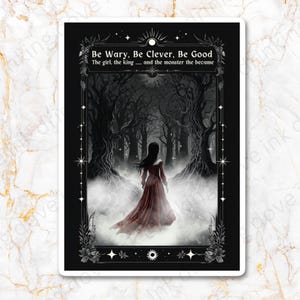 One Dark Window, Two Twisted crowns providence card, Elspeth Blunder Romantasy Bubble-free sticker